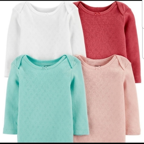 Carter's Other - Carter's long sleeve bodysuits 4 pack